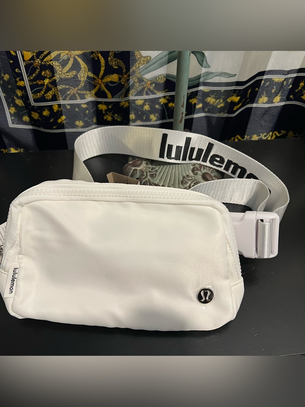 lululemon athletica White Belt Bag with Branded Strap